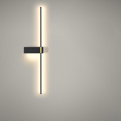 Moderne minimalistische lange Linie LED-Wandleuchte aus Eisen-Acryl