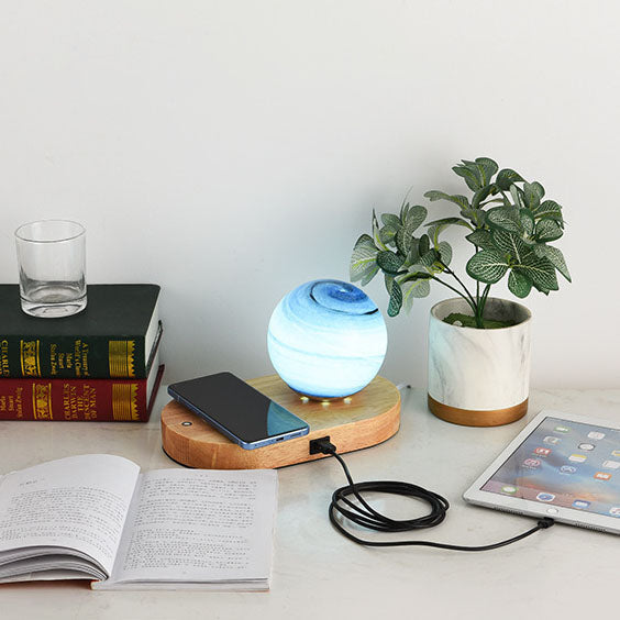 Moderne kreative Mond-anschließbare USB-Tischlampe mit 1 Licht 