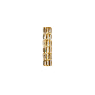 French Light Luxury Crystal Column LED Wall Sconce Lamp