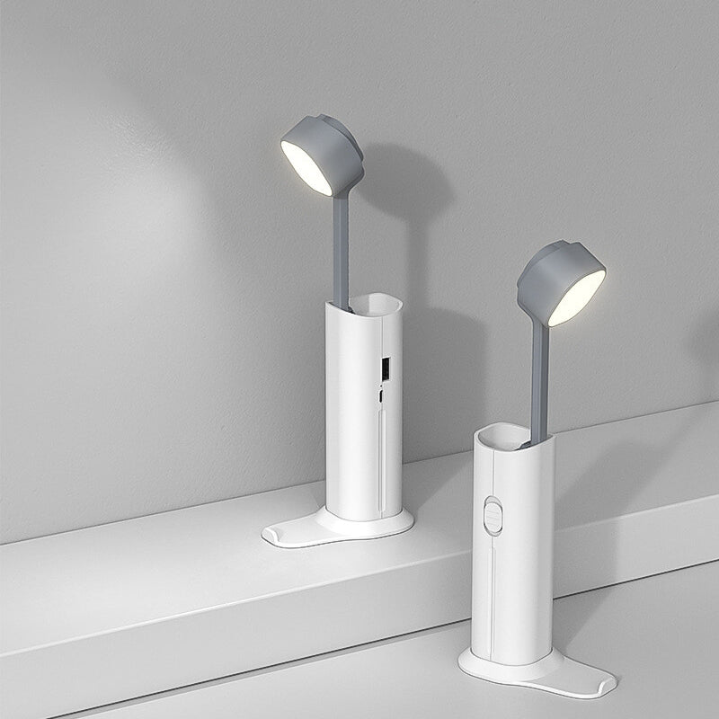 Creative Small Retractable Power Bank Flashlight LED Table Lamp