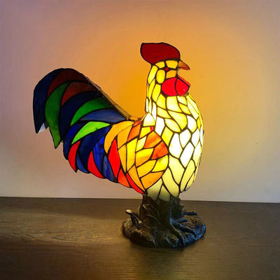 Tiffany Stained Glass Attack Styling Design LED Table Lamp