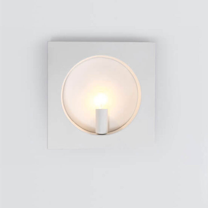 Moderne kreative quadratische/runde Wandleuchte aus Eisen mit 1 Flamme für das Schlafzimmer 