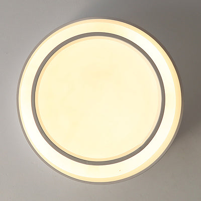 Modern Minimalist Overlapping Round LED Flush Mount Ceiling Light