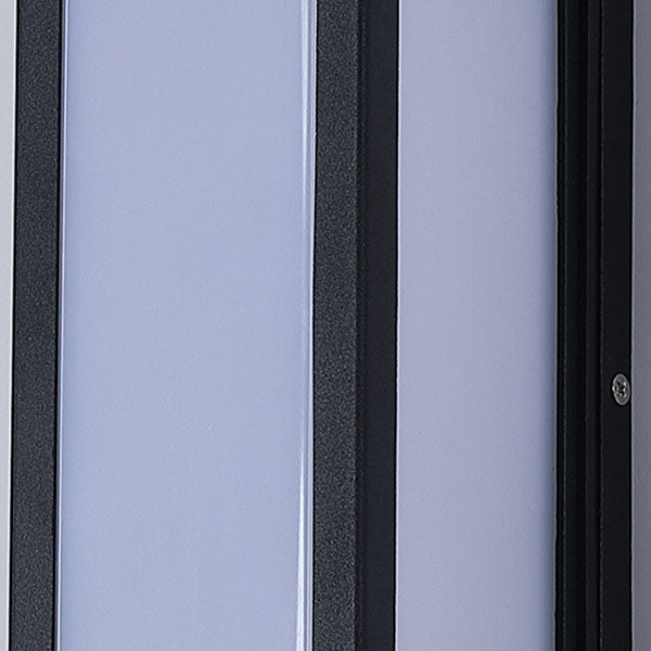 Moderne minimalistische LED-Wandleuchte für den Außenbereich aus Aluminium und Acryl mit quadratischem Stab, wasserdicht, für Terrasse 