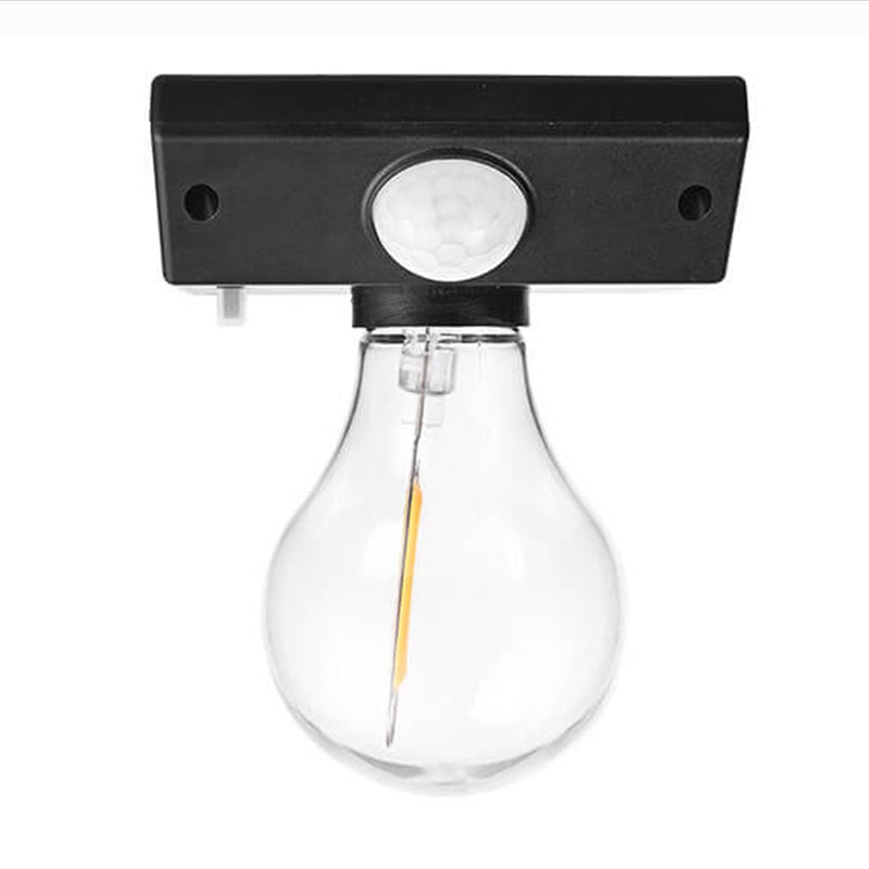 Lampe murale moderne avec capteur de corps étanche pour jardin, ampoule solaire en tungstène 