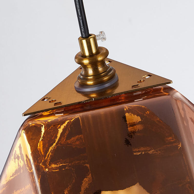 Nordic Light Luxury Wrought Iron Glass 1/3-Light Chandelier