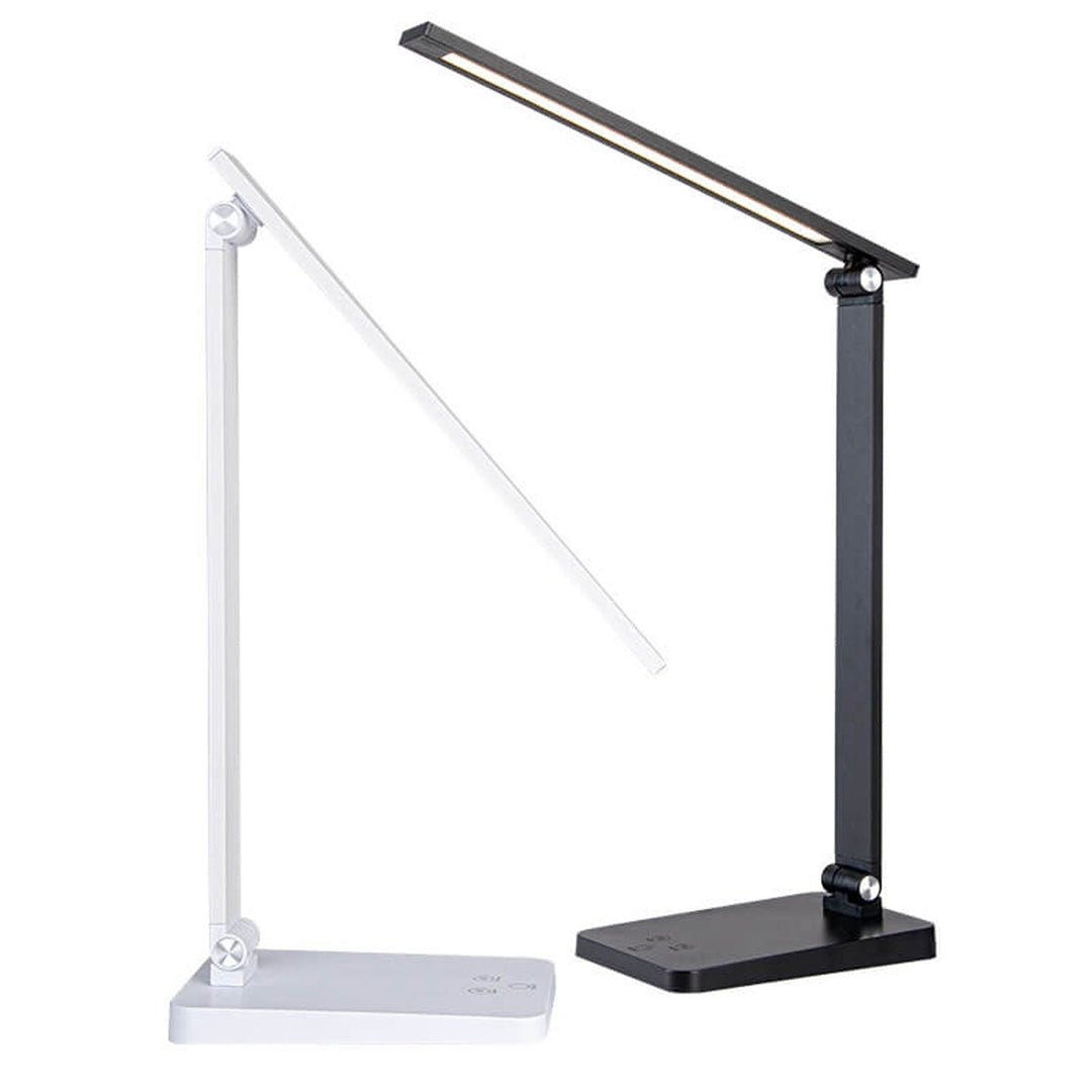 Lampe de bureau LED en aluminium pliable créative avec variateur tactile 