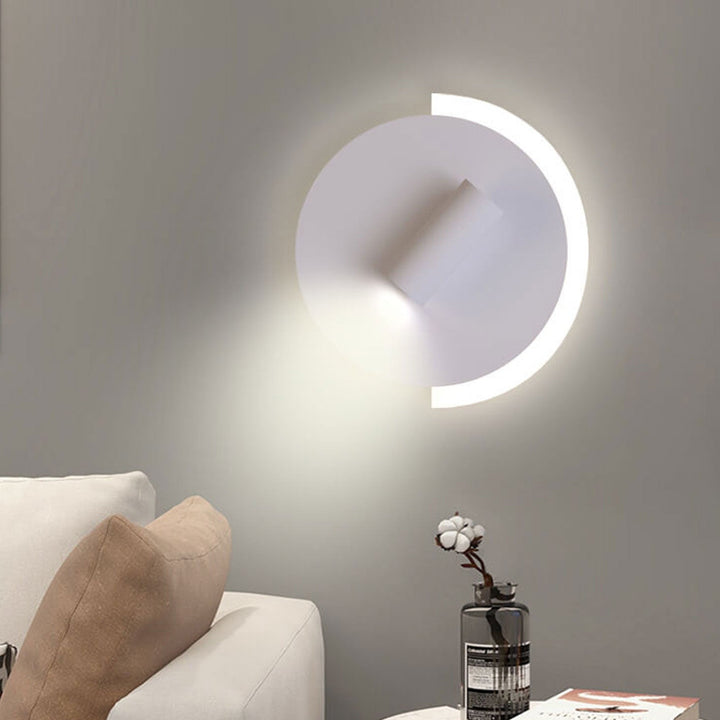 Moderner minimalistischer Acrylscheiben-Spot, drehbare LED-Wandleuchte 