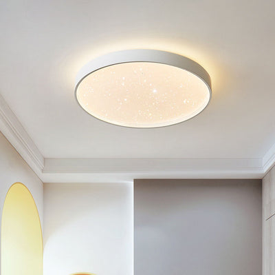 Modern Creative Round Starry Sky Effect LED Flush Mount Ceiling Light