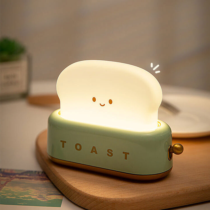 Lampe de table à lumière nocturne LED design créatif pour machine à pain 