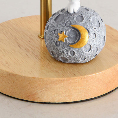 Nordic Creative 3D Printed Moon 1-Licht dekorative Tischlampe