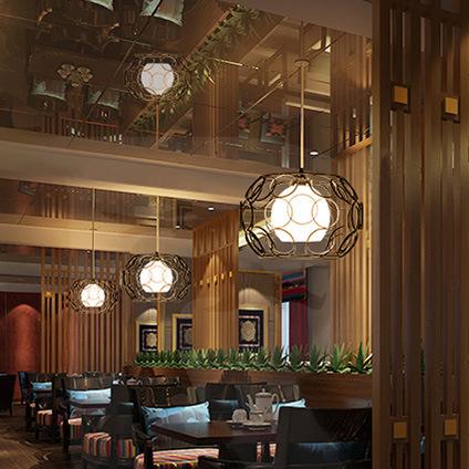 Moderne créatif fer forgé 1-lumière suspension 