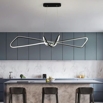 Creative Light Luxury Bow Design LED-Kronleuchter 