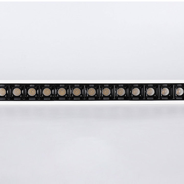 Modern Minimalist Aluminum LED Line Spotlight Flush Mount Ceiling Light
