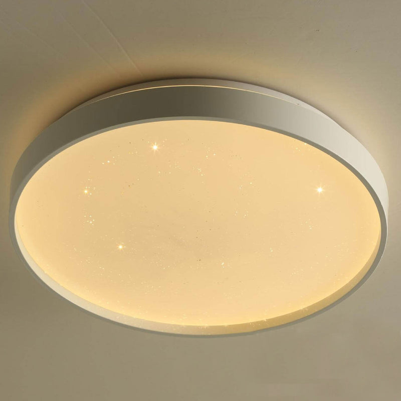 Minimalist Creative Star Empty Circular LED Iron Flush Mount Ceiling Light