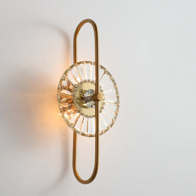 مصباح حائط LED بتصميم إبداعي من الكريستال الفاخر 