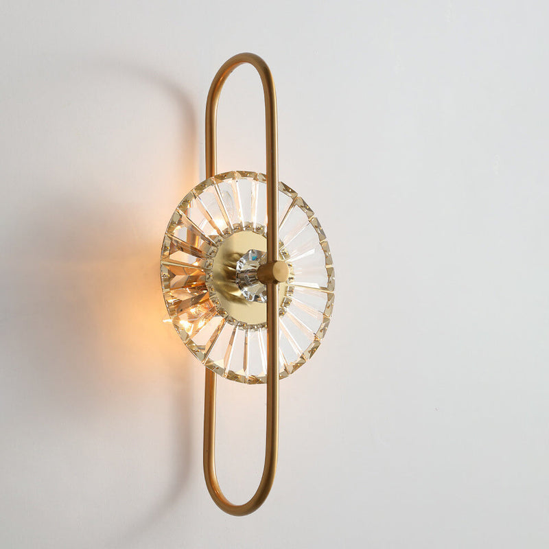 مصباح حائط LED بتصميم إبداعي من الكريستال الفاخر 