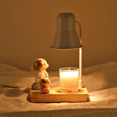 Modern Astronaut Aromatherapy 2-Light Melting Wax Table Lamp