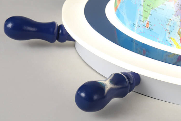 Conception Créative de Globe et Gouvernail Combinaison Enfantine LED Plafonnier 