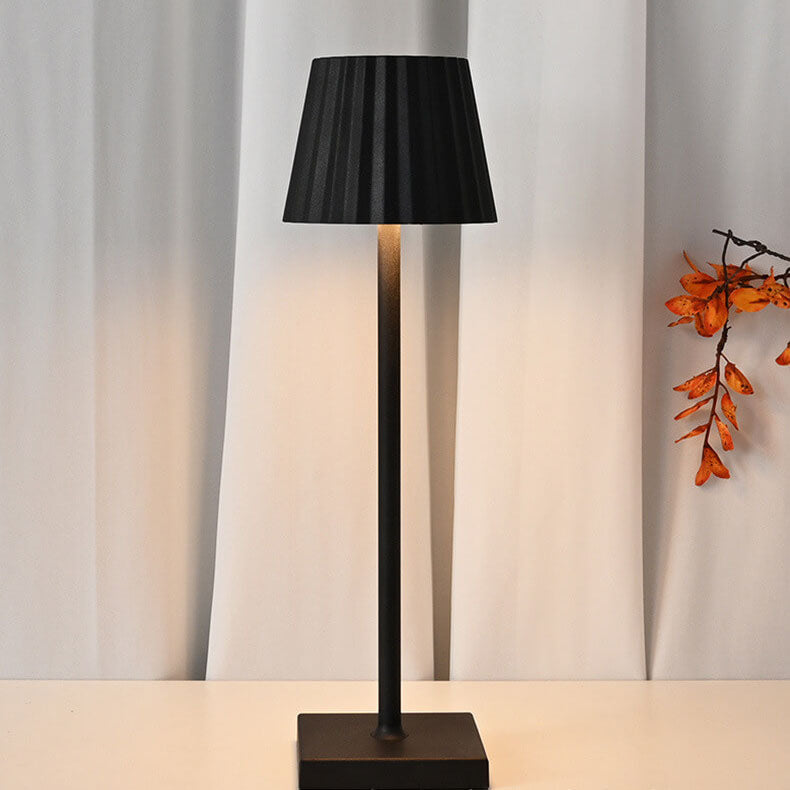 Lámpara de Mesa USB Táctil LED de Cono Plegado de Aluminio Minimalista 
