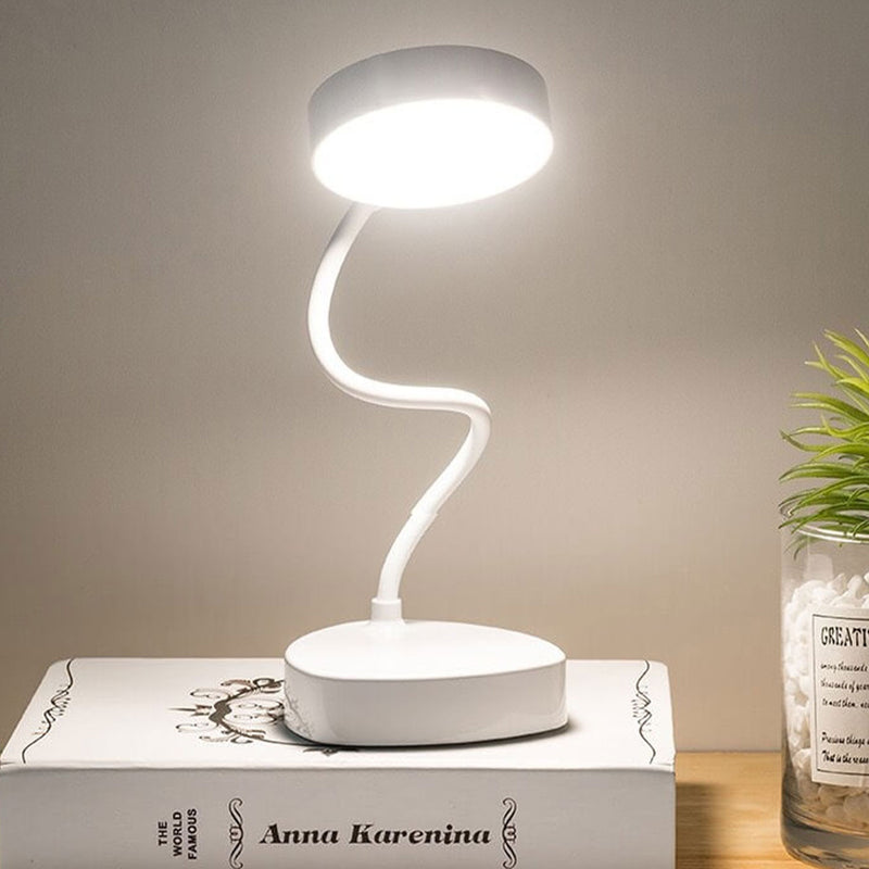 Lampe de table LED pliable à 1 lumière avec chargement USB créatif 