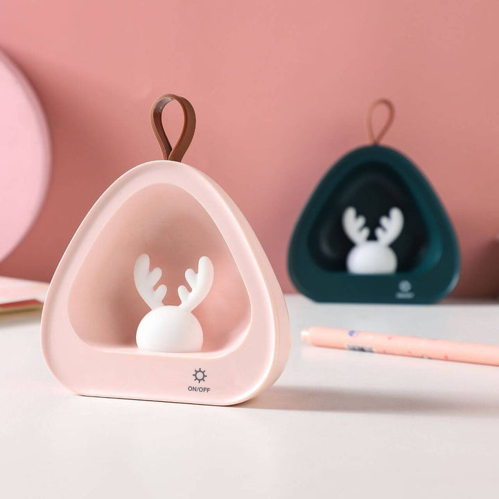 Créatif mignon cerf Silicone USB charge Portable LED veilleuse lampe de Table 