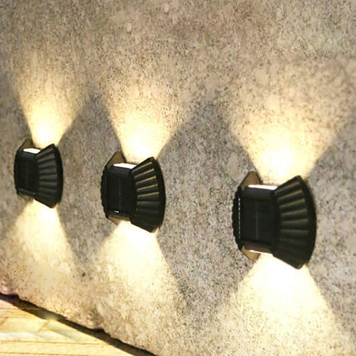 Solar wasserdichtes Gehäusedesign LED Außenwandleuchte 