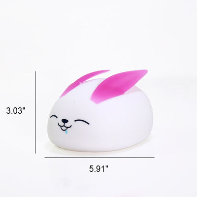 Modern Creative Rabbit Silicone LED Night Light Table Lamp