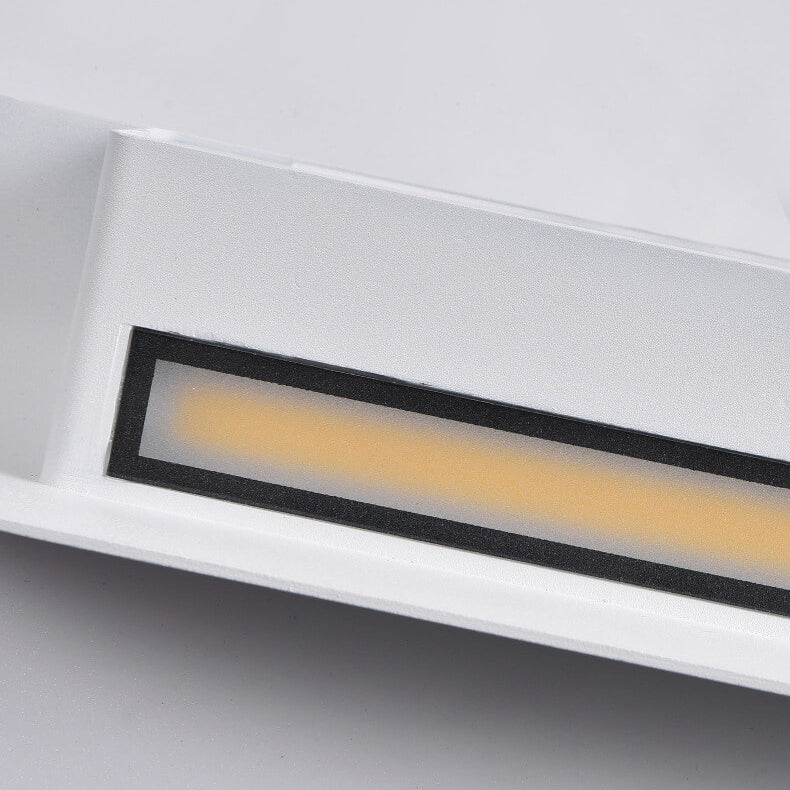 مصباح حائط خارجي مقاوم للماء LED على شكل منحني حديث 
