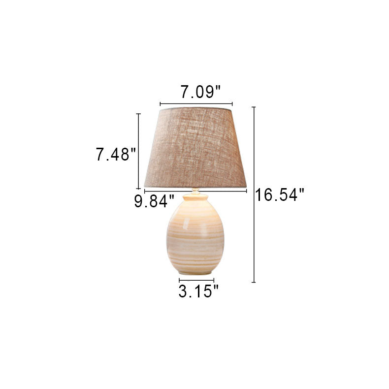 Modern Vintage Minimal Ceramic Hardware 1-Light Table Lamp