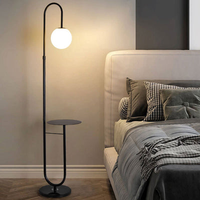 Nordic Minimalist Iron Marble  Table LED Standing Floor Lamp