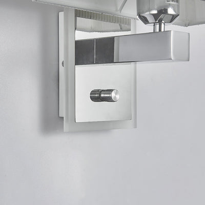 Modern Minimalist Fabric Square Plating 2-Light Wall Sconce Lamp