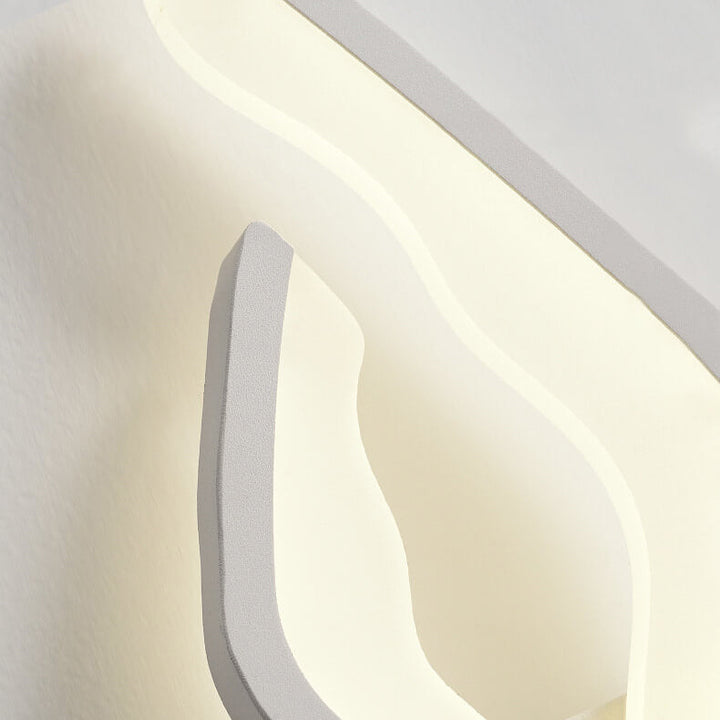 Applique Murale LED Design Flamme Créative en Acrylique Moderne 