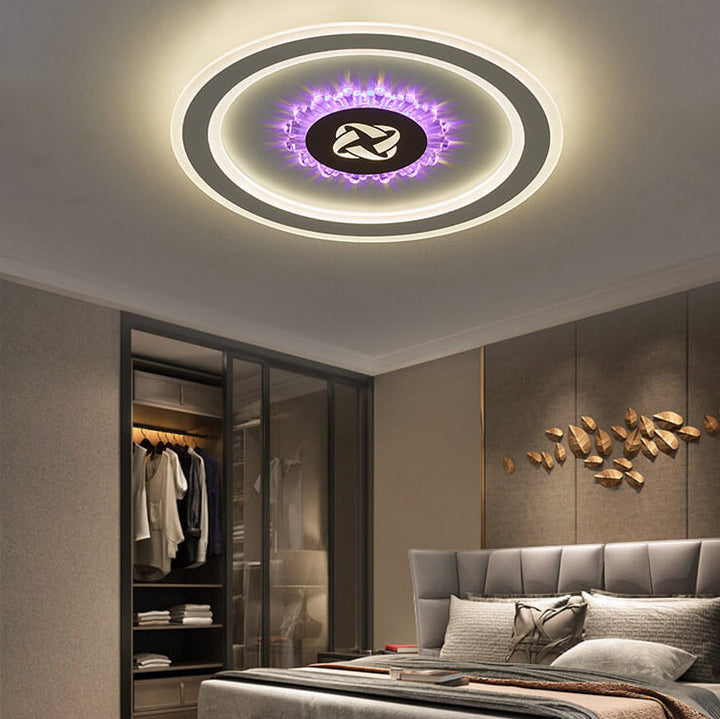 Luz de montaje empotrado LED simple de acrílico redondo 