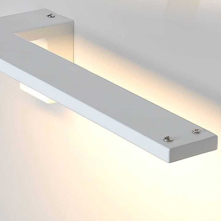 Moderne minimalistische dekorative rechteckige Eisen-Acryl-LED-Wandleuchte 