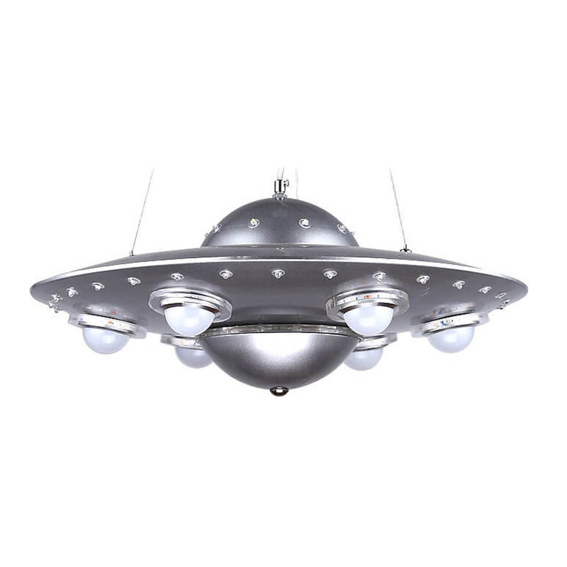 Creative Cartoon UFO Flying Saucer LED Kids Chandelier