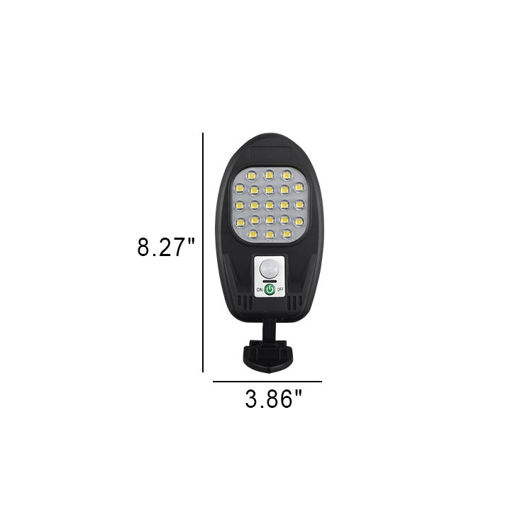 مصباح شمسي خارجي بجسم حساس مقاوم للماء LED COB لإضاءة المنطقة والجدار 