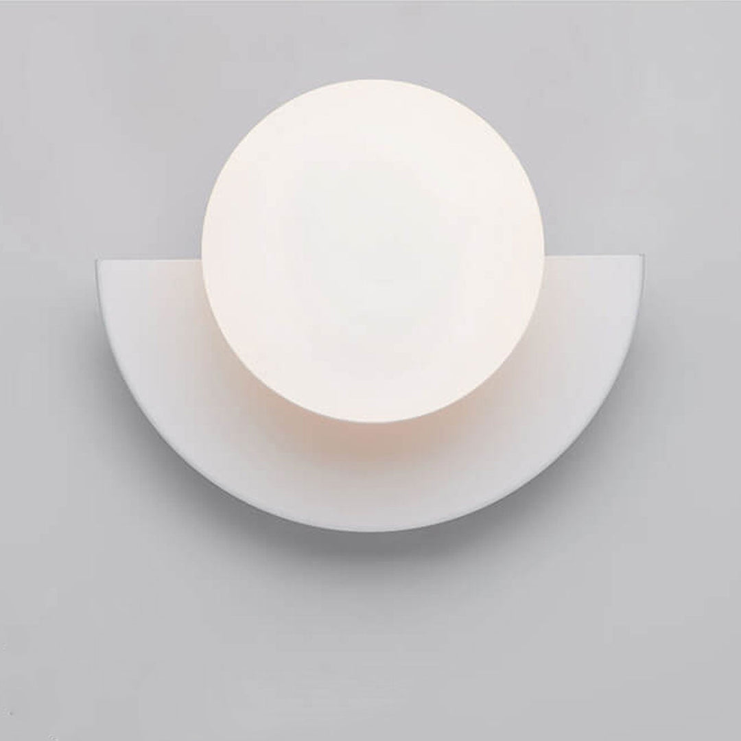 Moderne minimalistische Glas-Kugelförmige bunte Halbkreis-Design 1-Licht Wandleuchte 