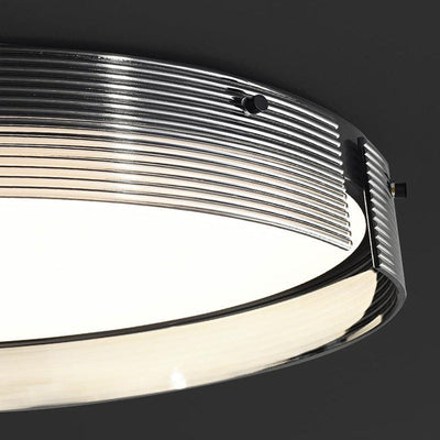 Luz de techo LED montada al ras con pantalla de anillo de círculo acrílico de simplicidad moderna para sala de estar 