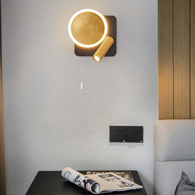Modern Light Luxury Square Round Spotlight LED Wall Sconce Lamp
