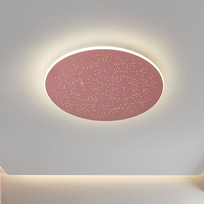 Nordic Starry Disc Acrylic Iron LED Flush Mount Ceiling Light