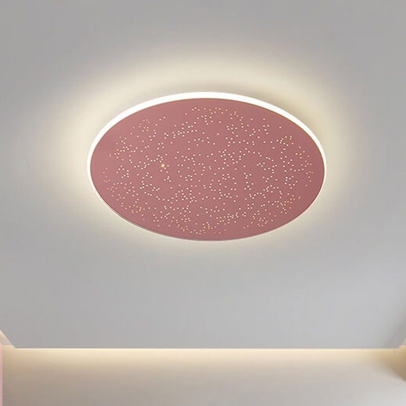 Nordic Starry Disc Acrylic Iron LED Flush Mount Ceiling Light