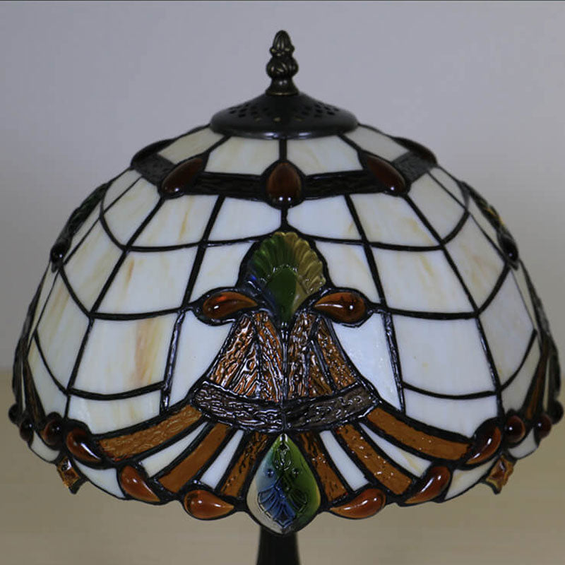 Tiffany gebogene Plexiglas-Tischlampe mit 1 Leuchte