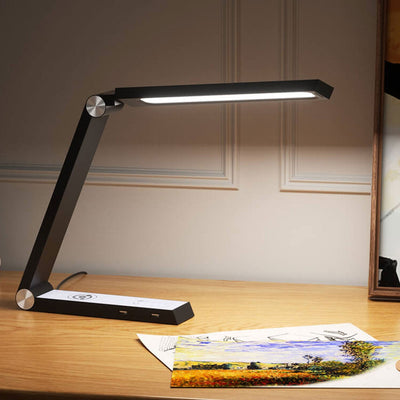 Intelligent Creative Triangle Wireless Charging Rotating Touch LED Desk Lamp