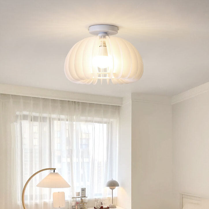 Luz de techo empotrada de 1 luz de acrílico en forma de calabaza moderna y simple 