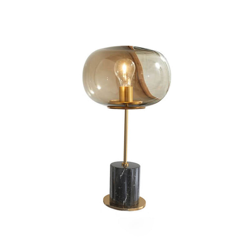 Lampe de table à 1 lumière en boule de verre minimaliste créative nordique 