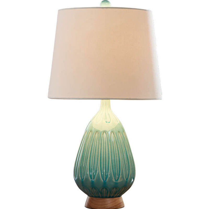Lampe de Table en Céramique Moderne Minimaliste de Luxe Léger à 1 Lumière 