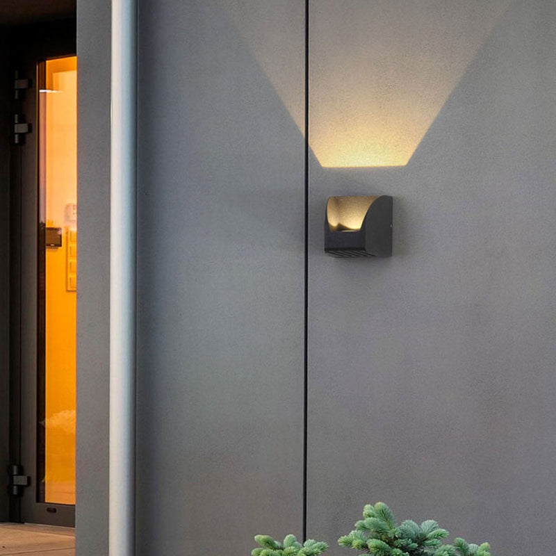 Modern Minimalist Creative Waterproof LED Outdoor Patio Wall Sconce Lamp