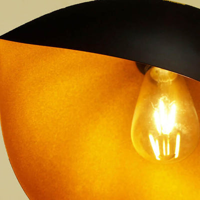 Industrial Vintage Creative Oval Metal 1-Light Pendant Light