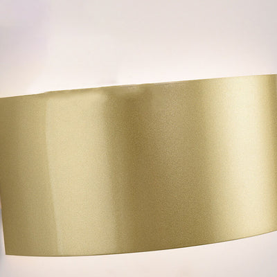 Minimalistische Halbkreis-LED-Wandleuchte aus einfarbigem Eisen 